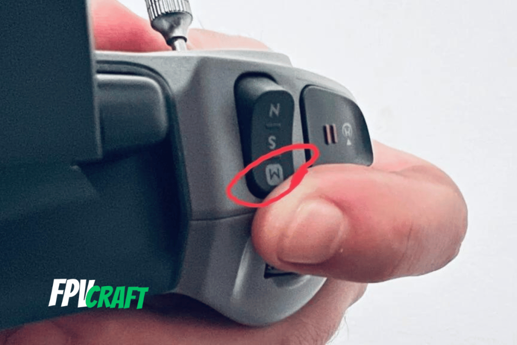 switching DJI drone (DJI FPV or Avata) to manual mode on the DJI FPV Remote Controller 2
