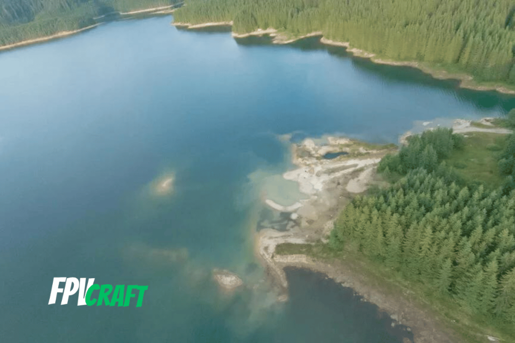 image captured from DJI FPV drone while flying in normal mode