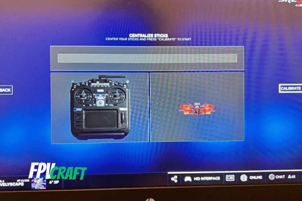 calibrating the DJI FPV Remote Controller 2 in DRL Simulator