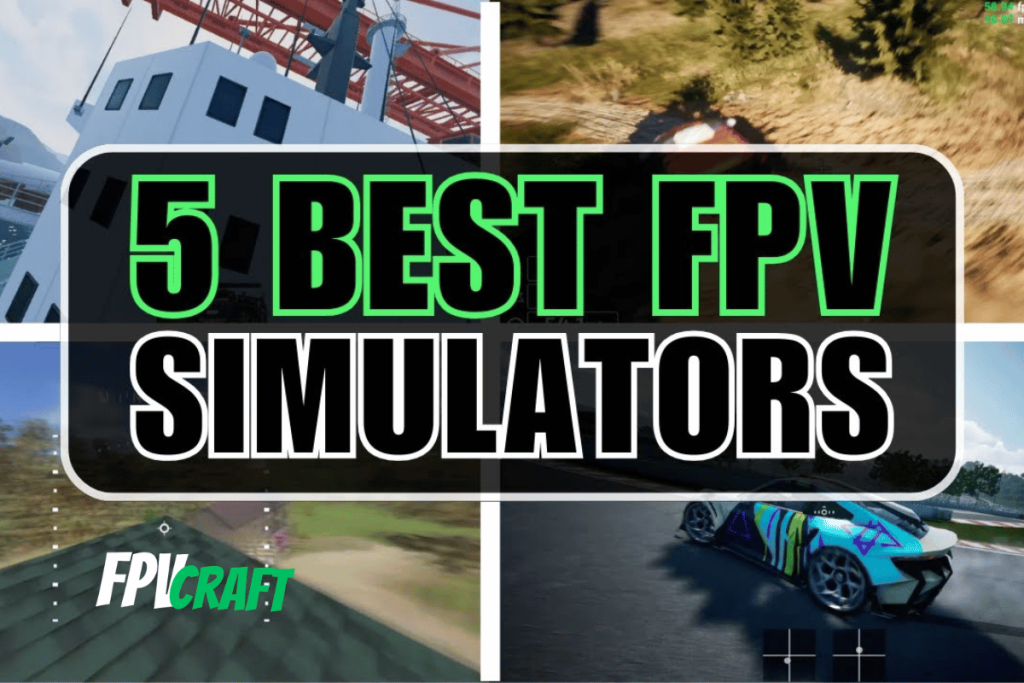 a cover image representing the 5 best fpv simulators