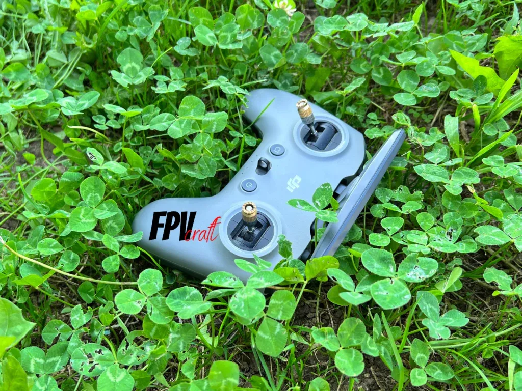 dji fpv remote controller 2 in grass