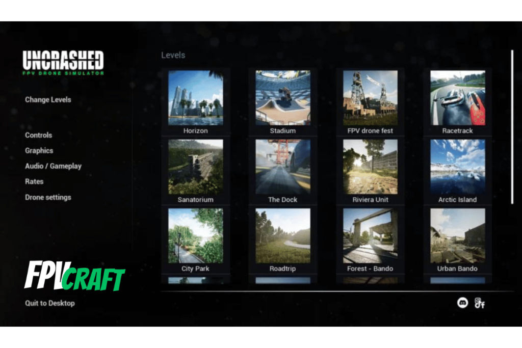 screenshot from inside uncrashed fpv