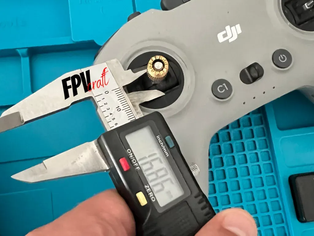 small fpv rc gimbal size measurment