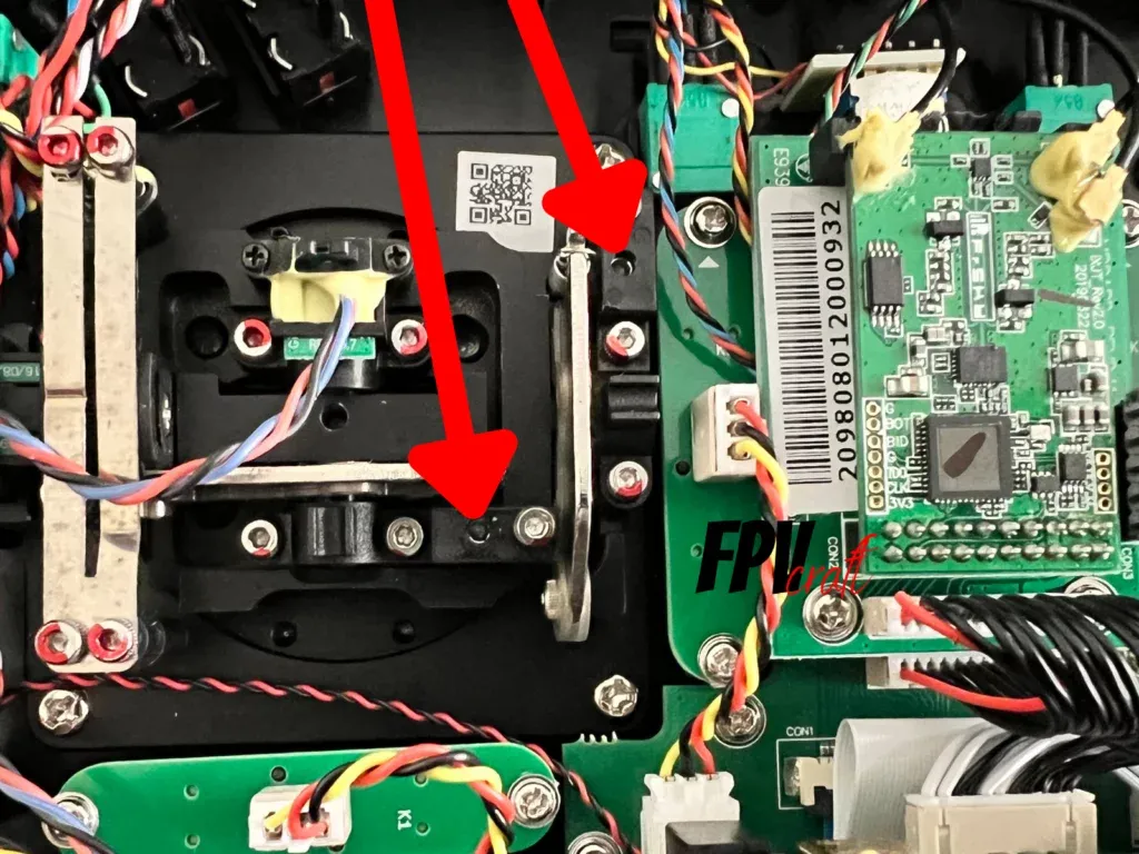 locating gimbal sprint screws on fpv radio transmitter