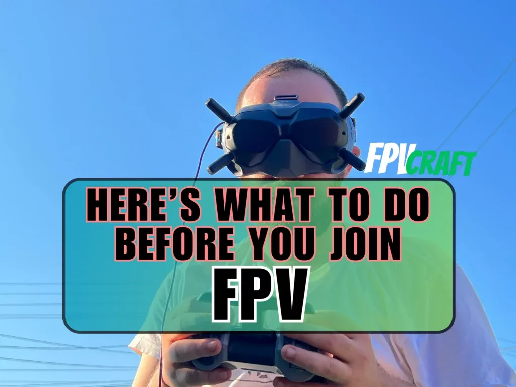 cover image with overlaying text. Tips to consider before you join FPV