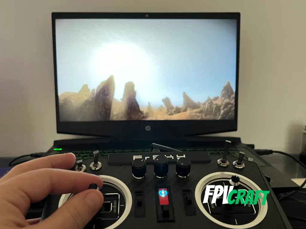 x10s frsky radio transmitter with fpv freerider recharged simulator