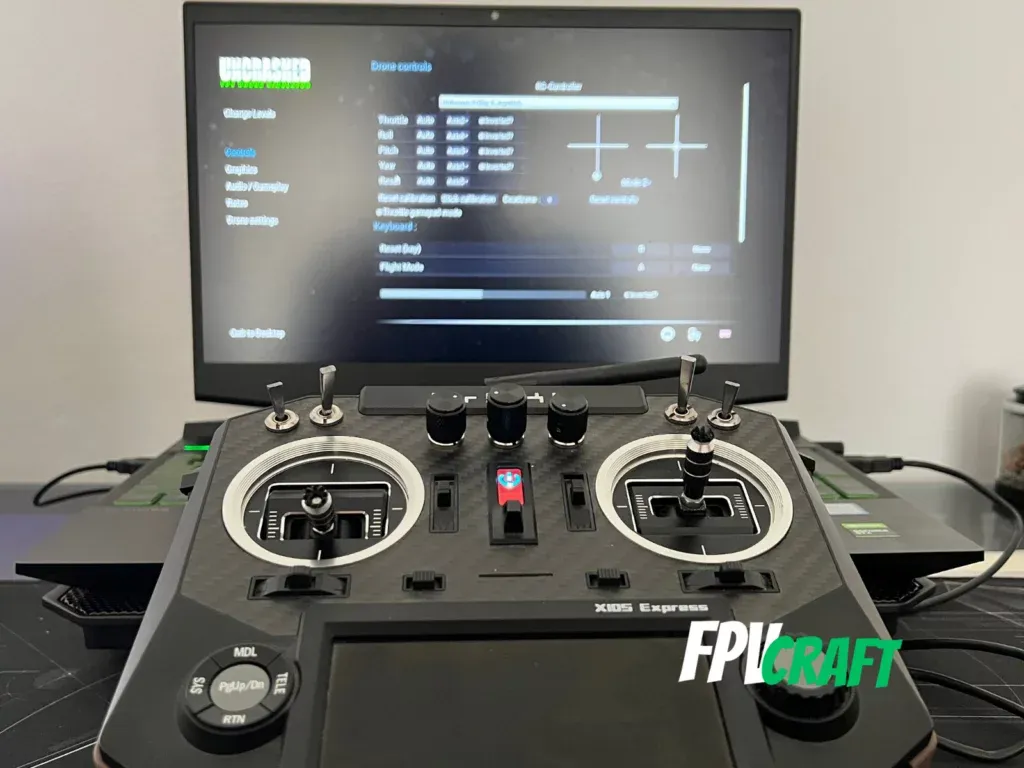 frsky x10s radio transmitter with uncrashed fpv 