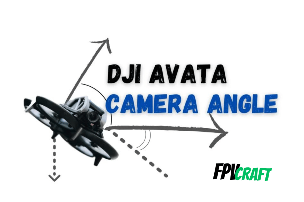 visual illustration of DJI Avata camera angle