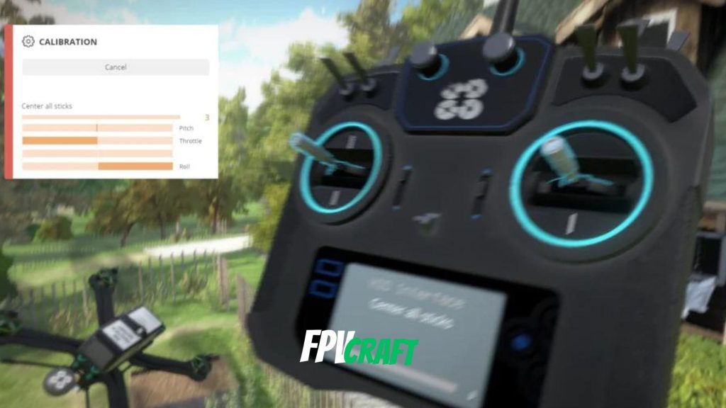 calibrating dji fpv remote controller 2 in Liftoff simulator