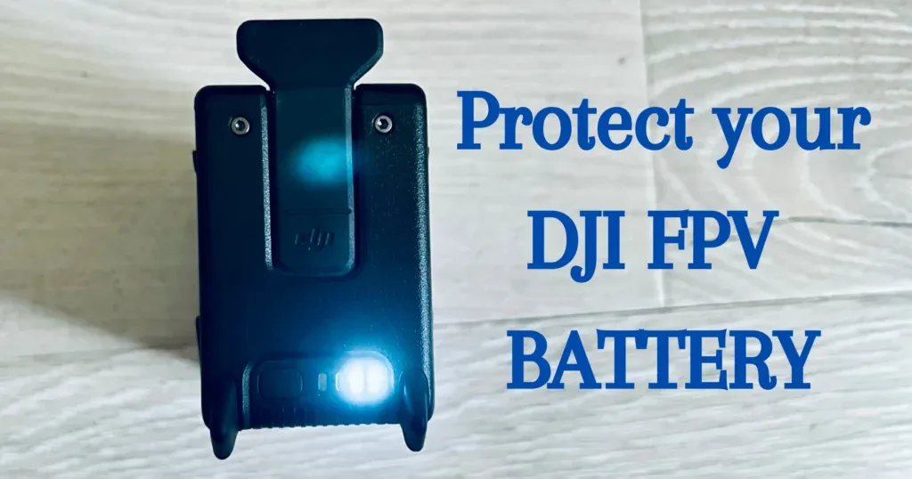 Protect your DJI FPV BATTERY’ underscores the importance of safeguarding this vital component against potential damage